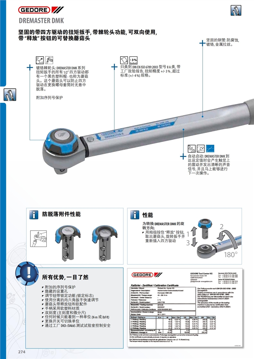 吉多瑞扭力矩扳手 TORCOFIX UK系列5550-30，編碼1210483